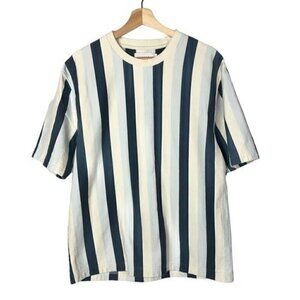 Topman Short Sleeve Striped T-Shirt Sweatshirt M